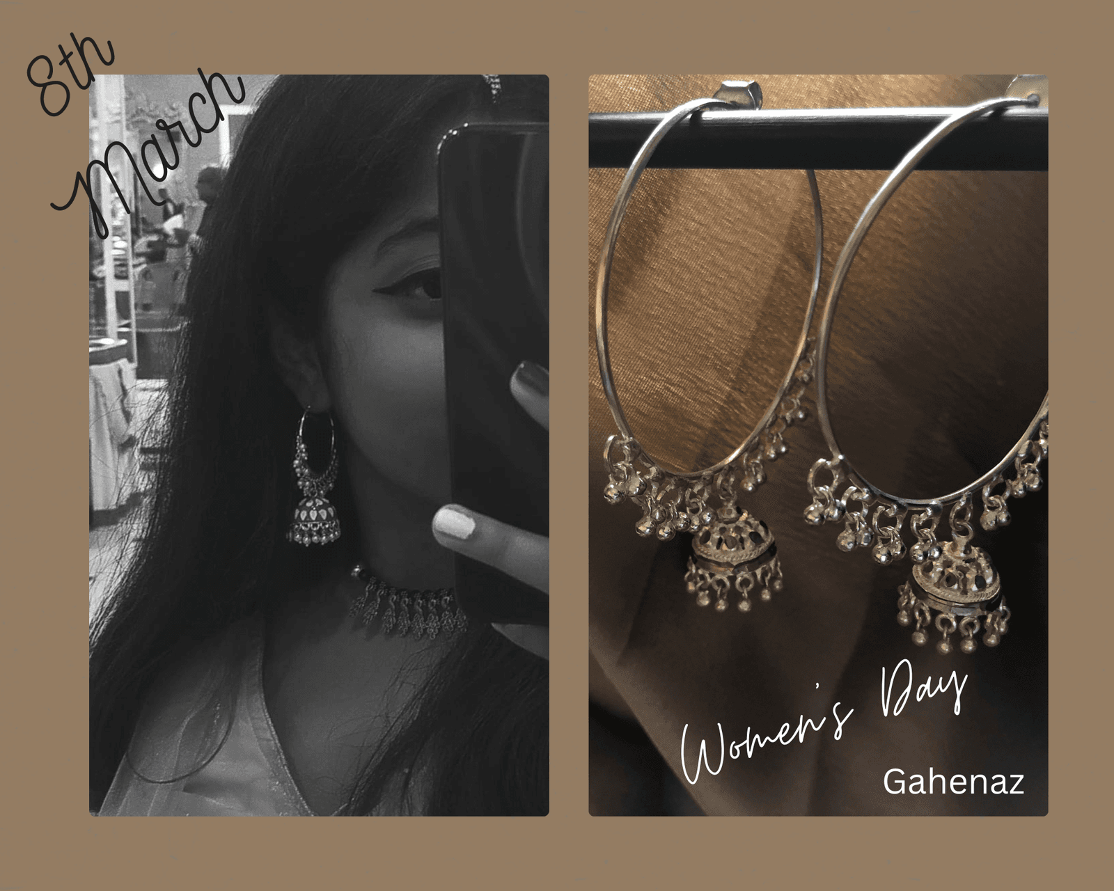 Silver Jhoomar Bali Earring view 2