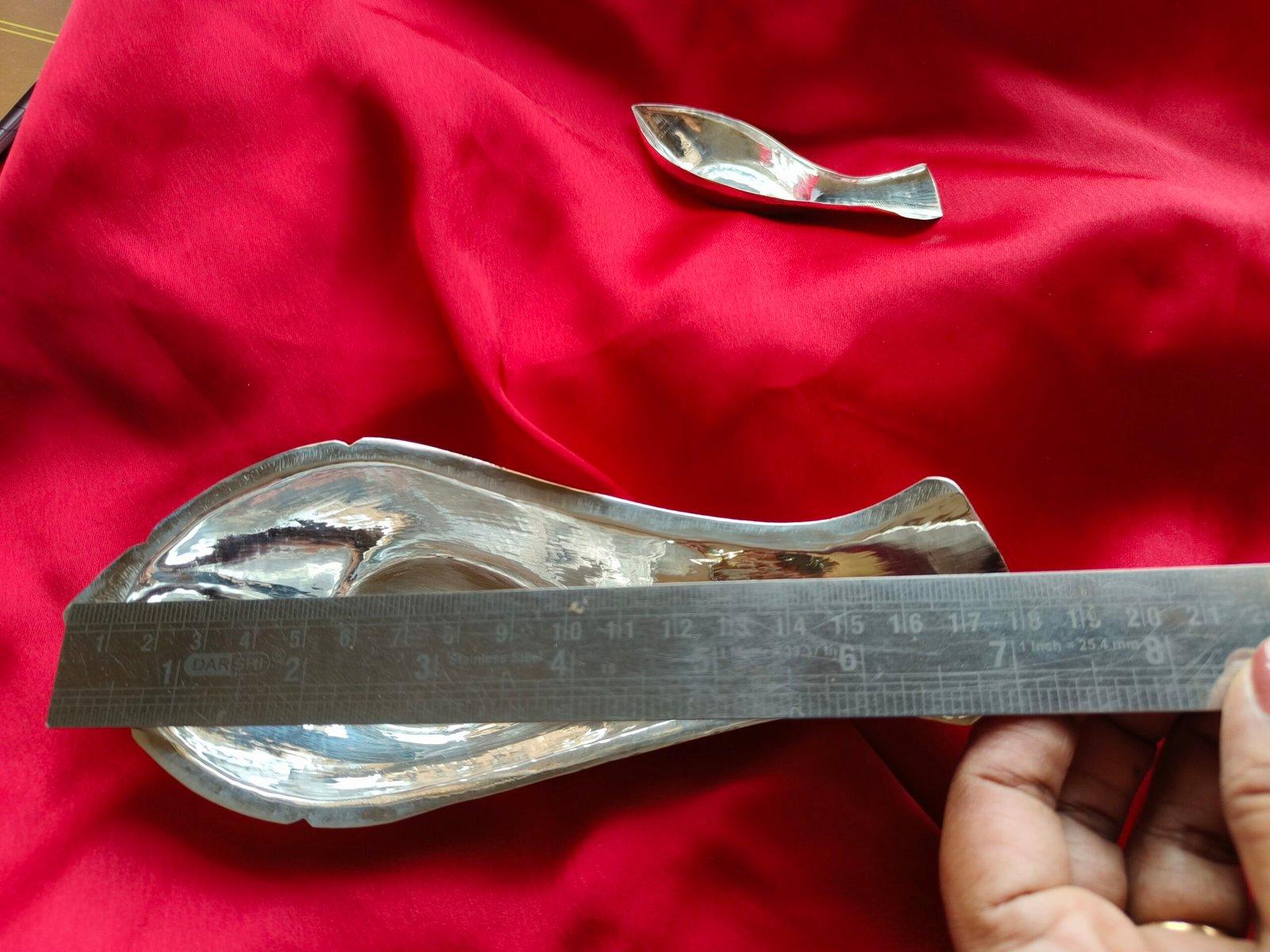 Silver Kosha Kushi(Double spoon set) view 3