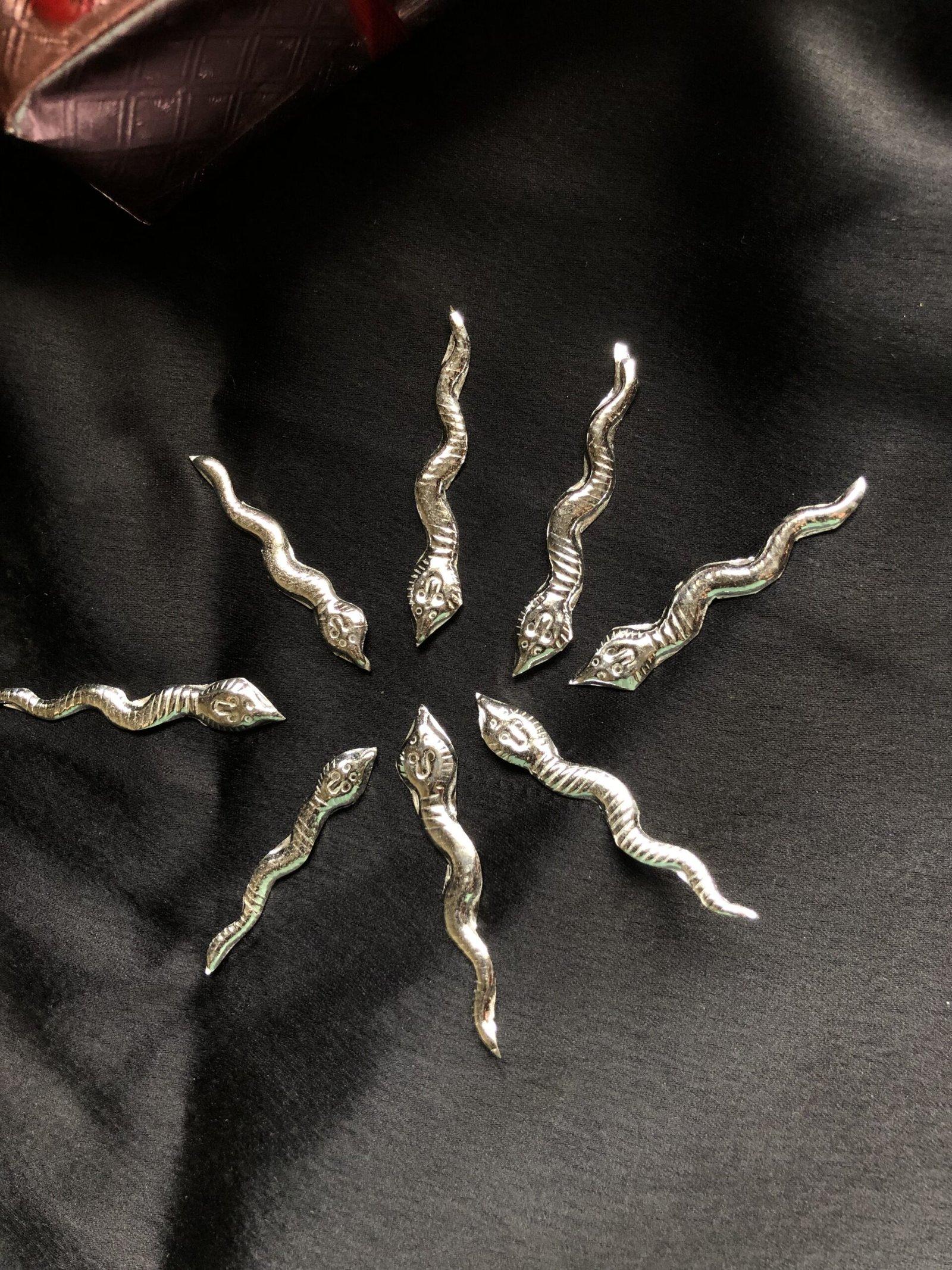 Silver Naag Devta Idol for Bhumi Pooja, Silver Naag, Saap, Snake statue for bhumipujan