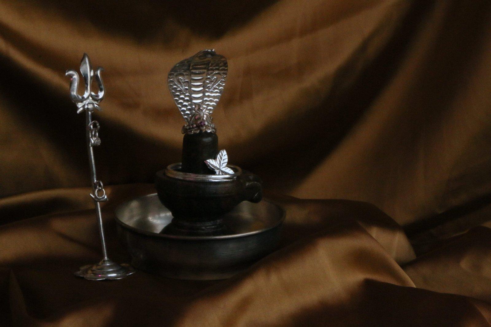 Silver Naag Devta Idol for Pooja, Silver Naag for Shivling, Saap, Snake statue for Shivlinga view 3