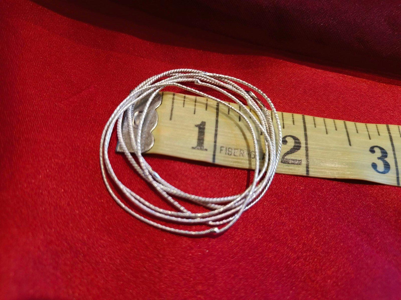 Silver Poite, Threads/Janeu/ janva /yadnyopavit 1.5inch view 2