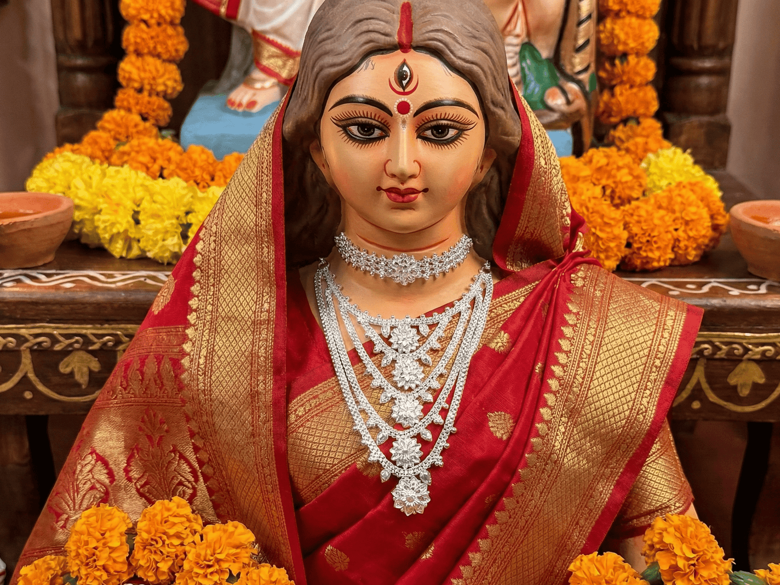 Sindhu 5 Layer Choker Necklace for Idol 8-10inch