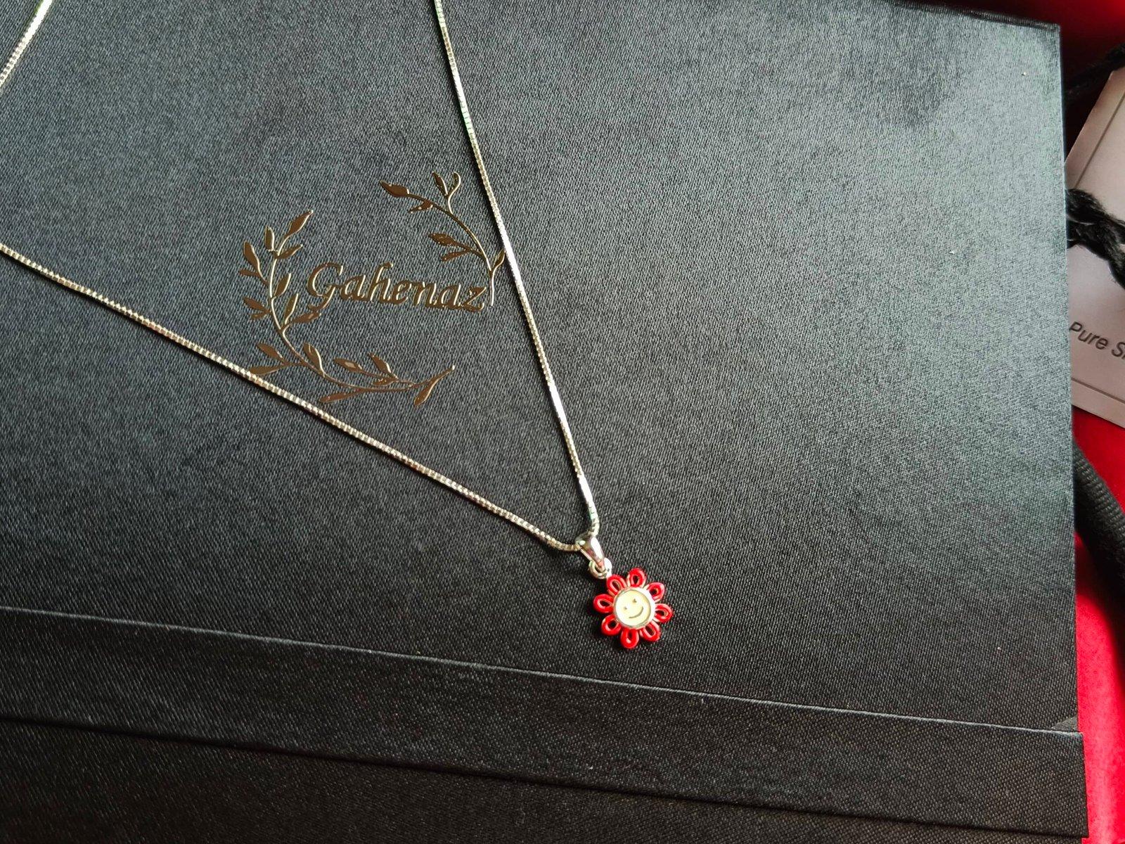 Unique Flower Pendant Chain view 2