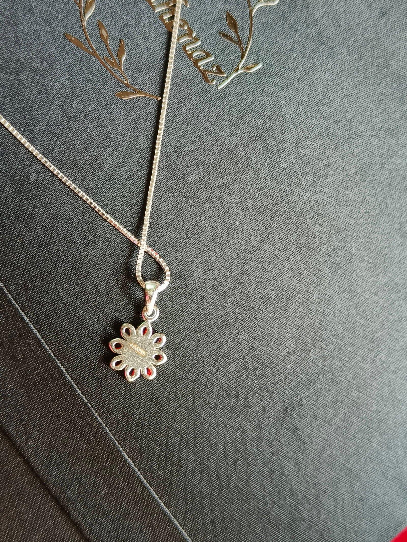 Unique Flower Pendant Chain view 5