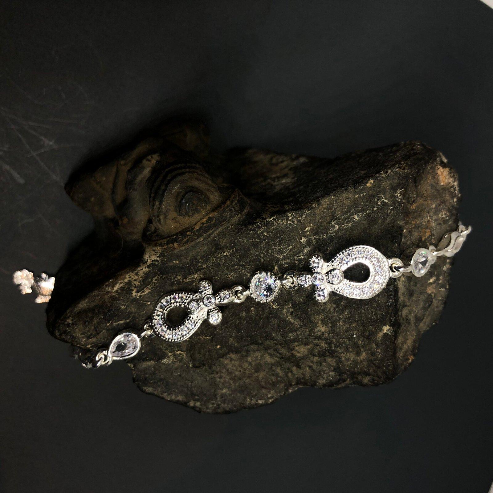 White Stone Bracelet