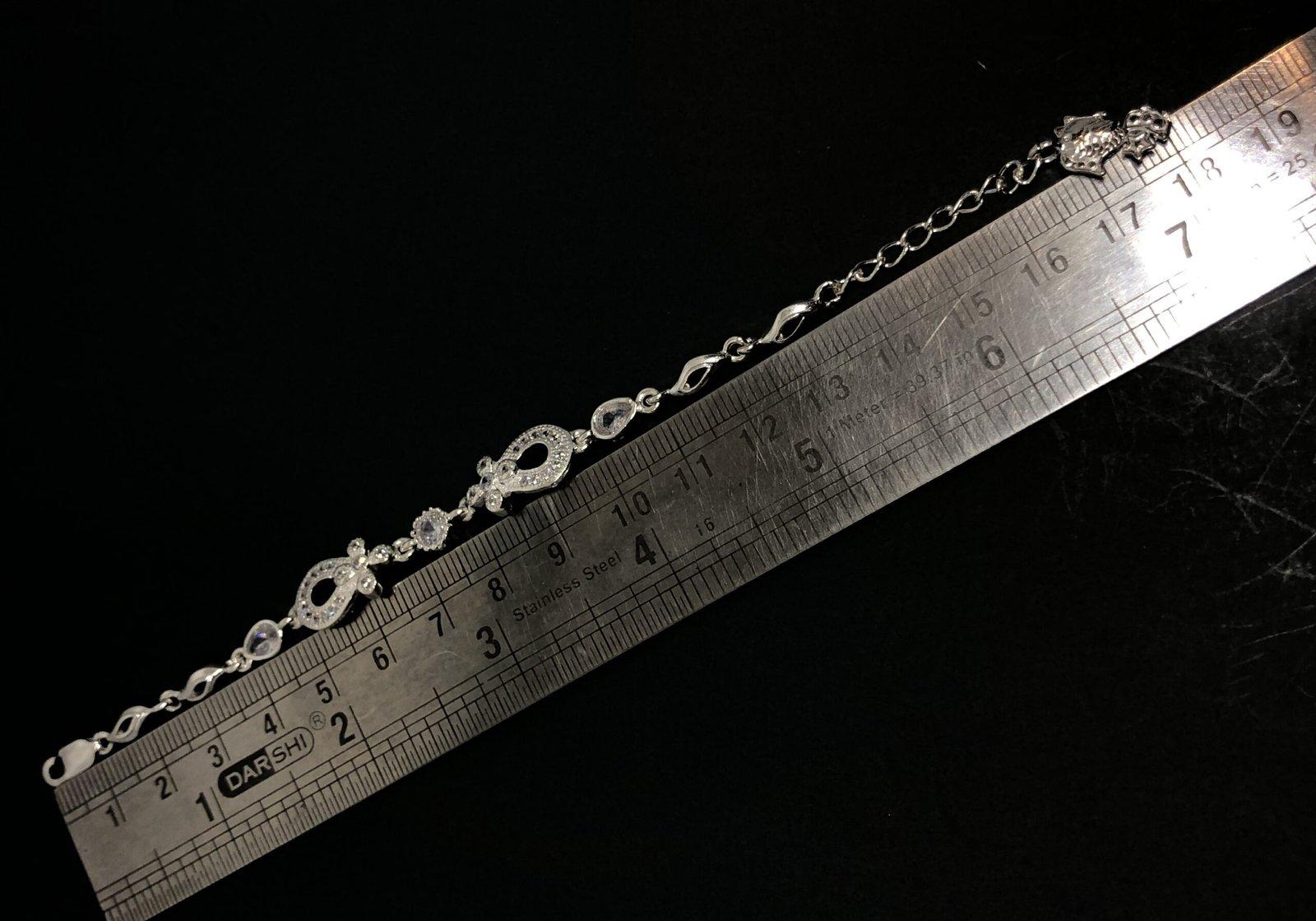 White Stone Bracelet view 4