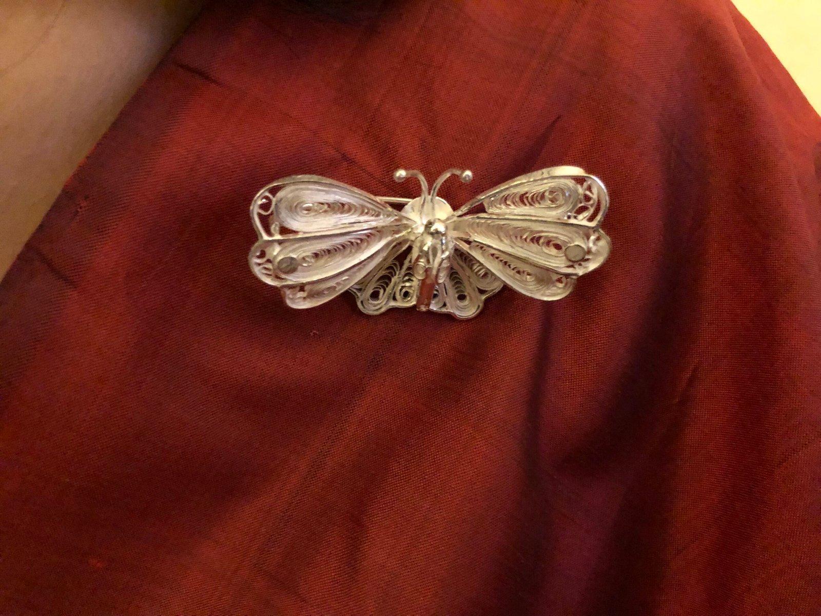 Butterfly Saree Pin view 2