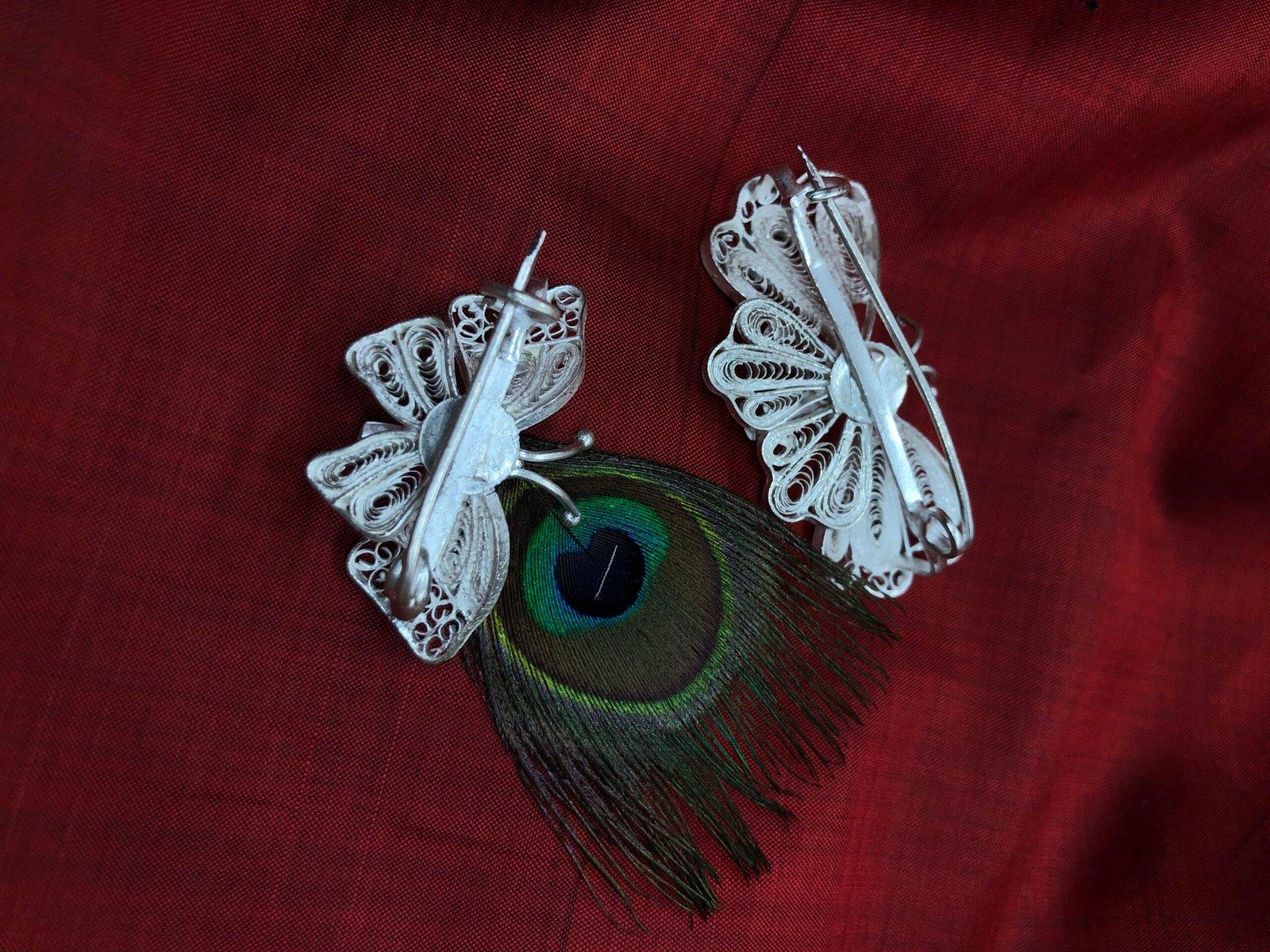 Butterfly Saree Pin view 5