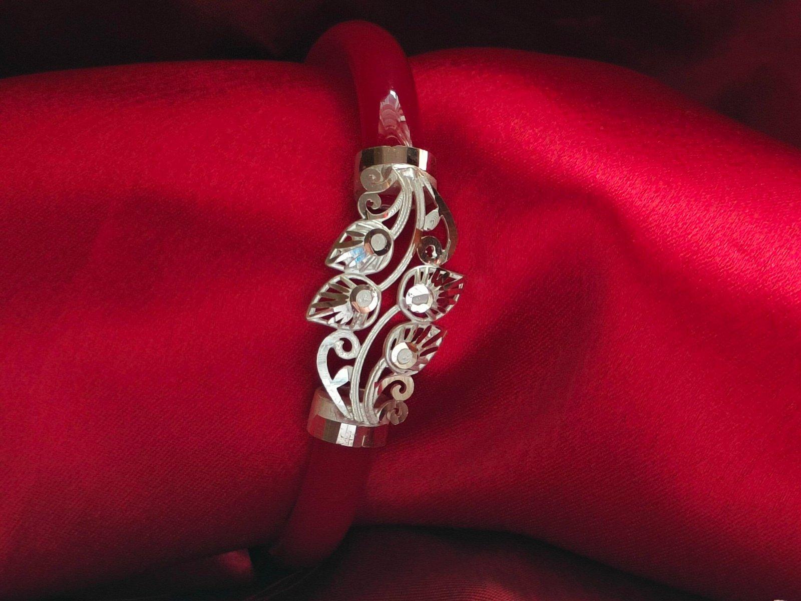 Gahenaz Silver Bracelet Pola Pata Bahari Size 2.6 view 4