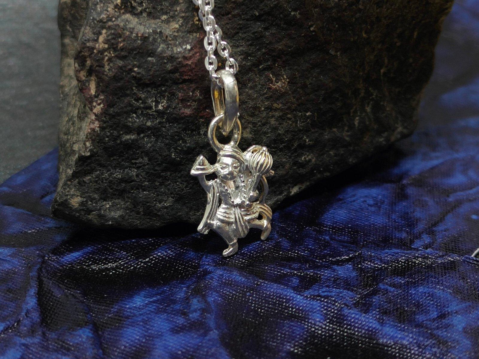 Idol Pendant Hanuman/Bajrangbali with chian view 2