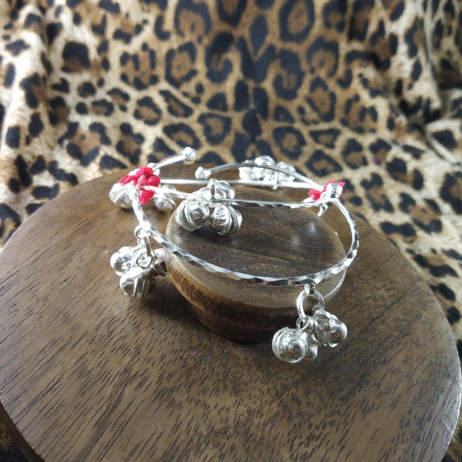 Silver Baby Leg Kada/Moll/Anklet view 2